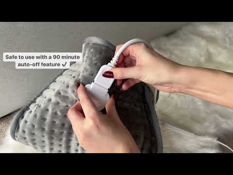 Sensio Spa Warm Cosy Foot Warmer Grey, Electric Heating for Cold Feet, 4 Temperature Settings