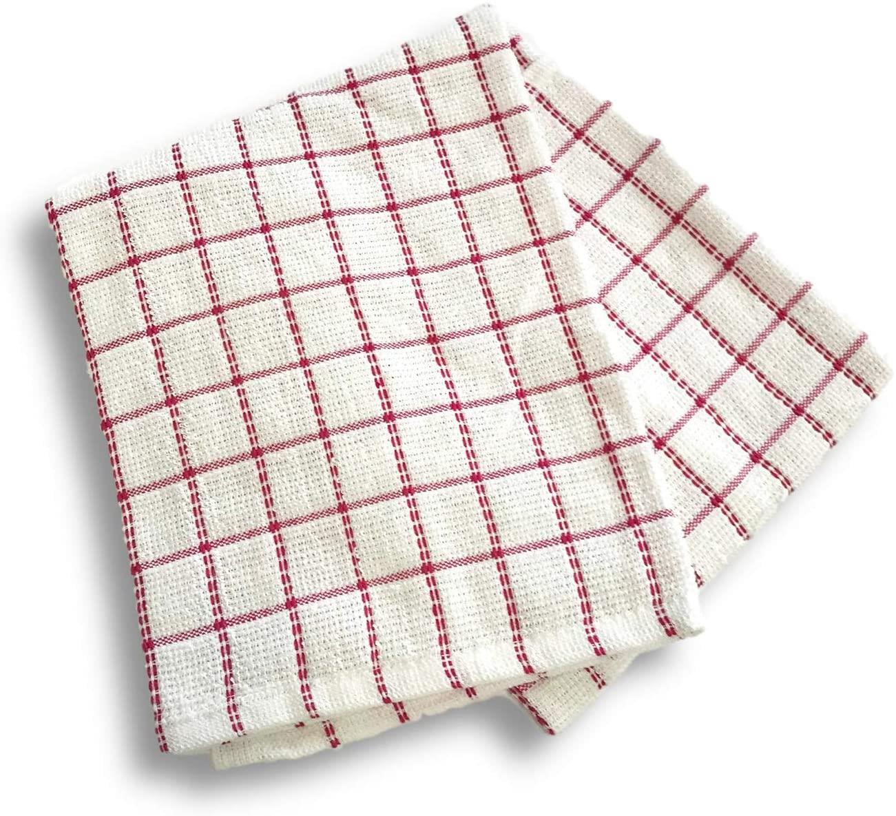 Sensio Home 100% Natural Cotton Terry Tea Towels | Soft Vintage Kitchen 5 Pack | Large 45 x 65cm | Multicoloured