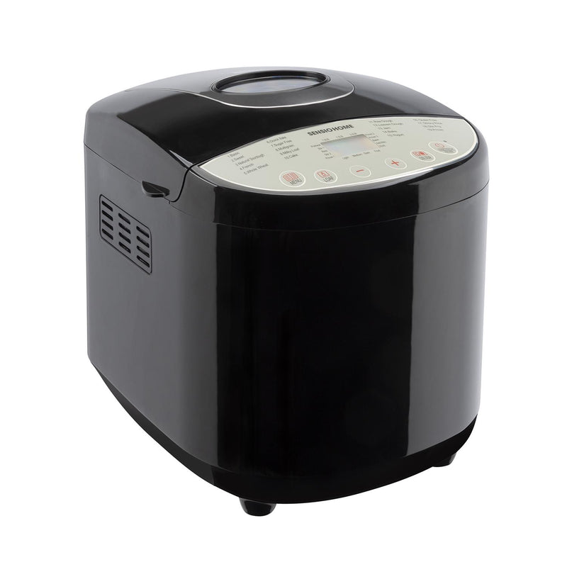 Sensio Home Bread Maker Black Digital, 19 Automatic Programs, 650 W, Includes Accessories - SENSIO HOME