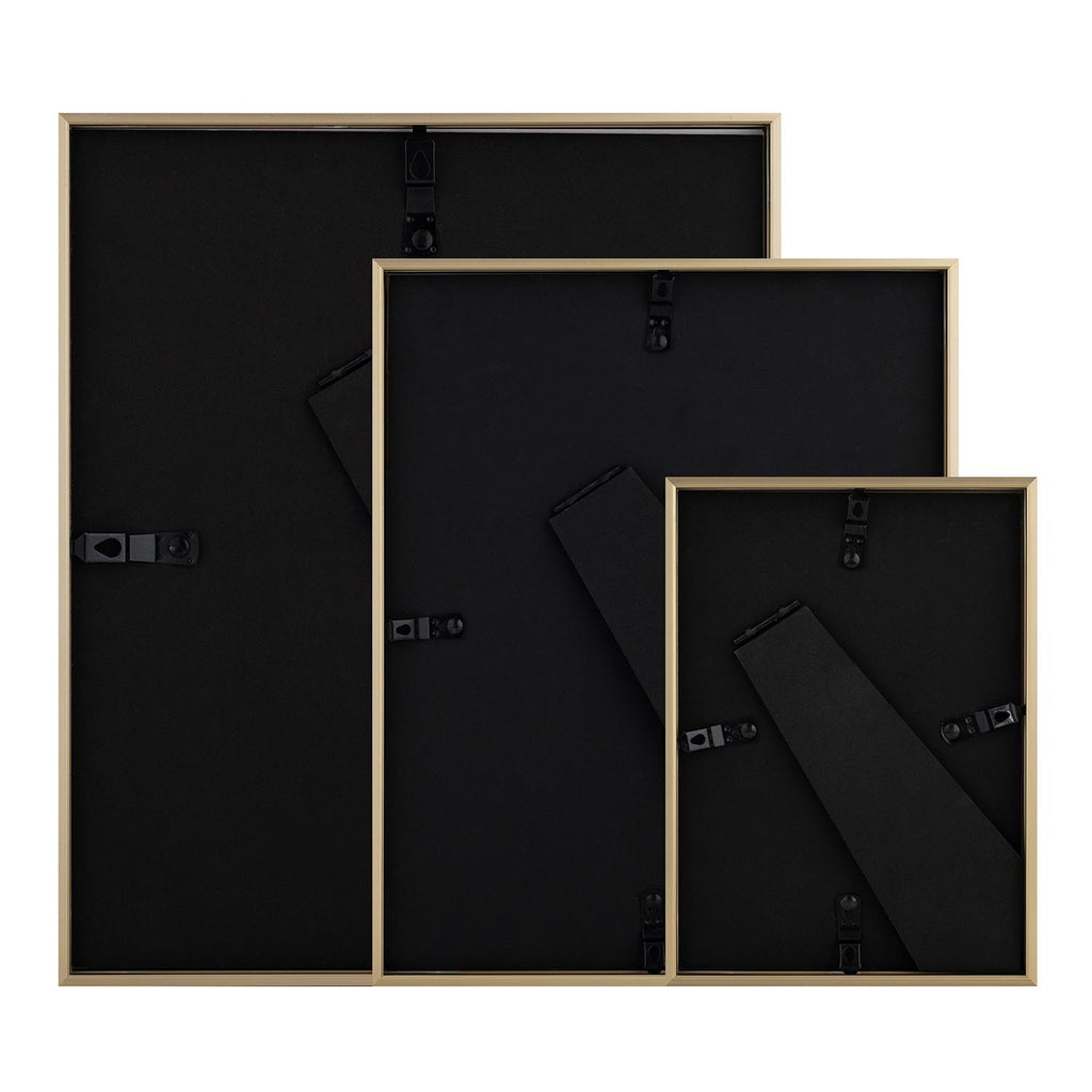 Sensio Home 3 Pack Photo Frame Aluminium Gold Various Sizes - SENSIO HOME
