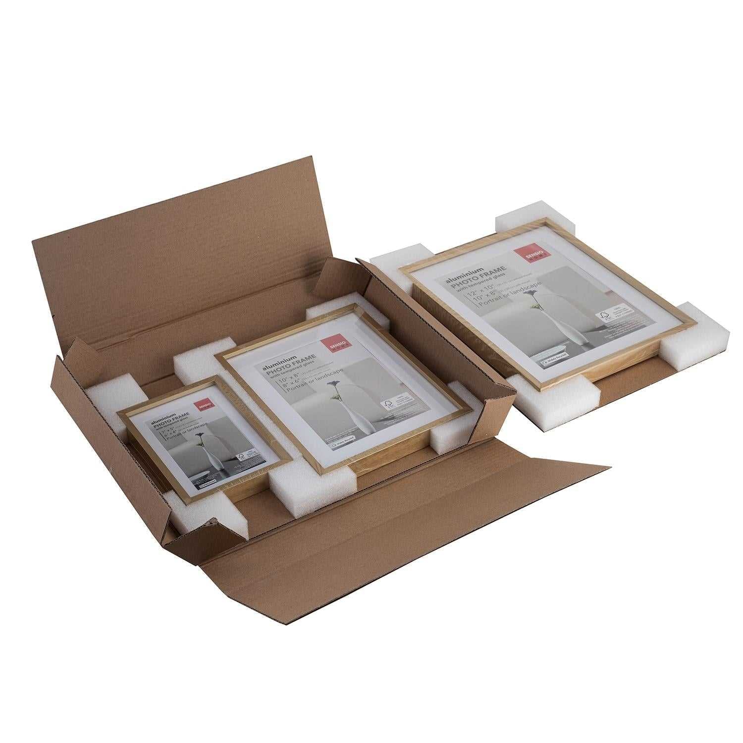 Sensio Home 3 Pack Photo Frame Aluminium Gold Various Sizes - SENSIO HOME