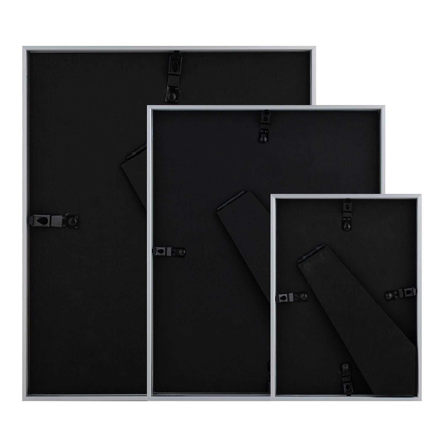 Sensio Home 3 Pack Photo Frame Aluminium Silver Various Sizes - SENSIO HOME