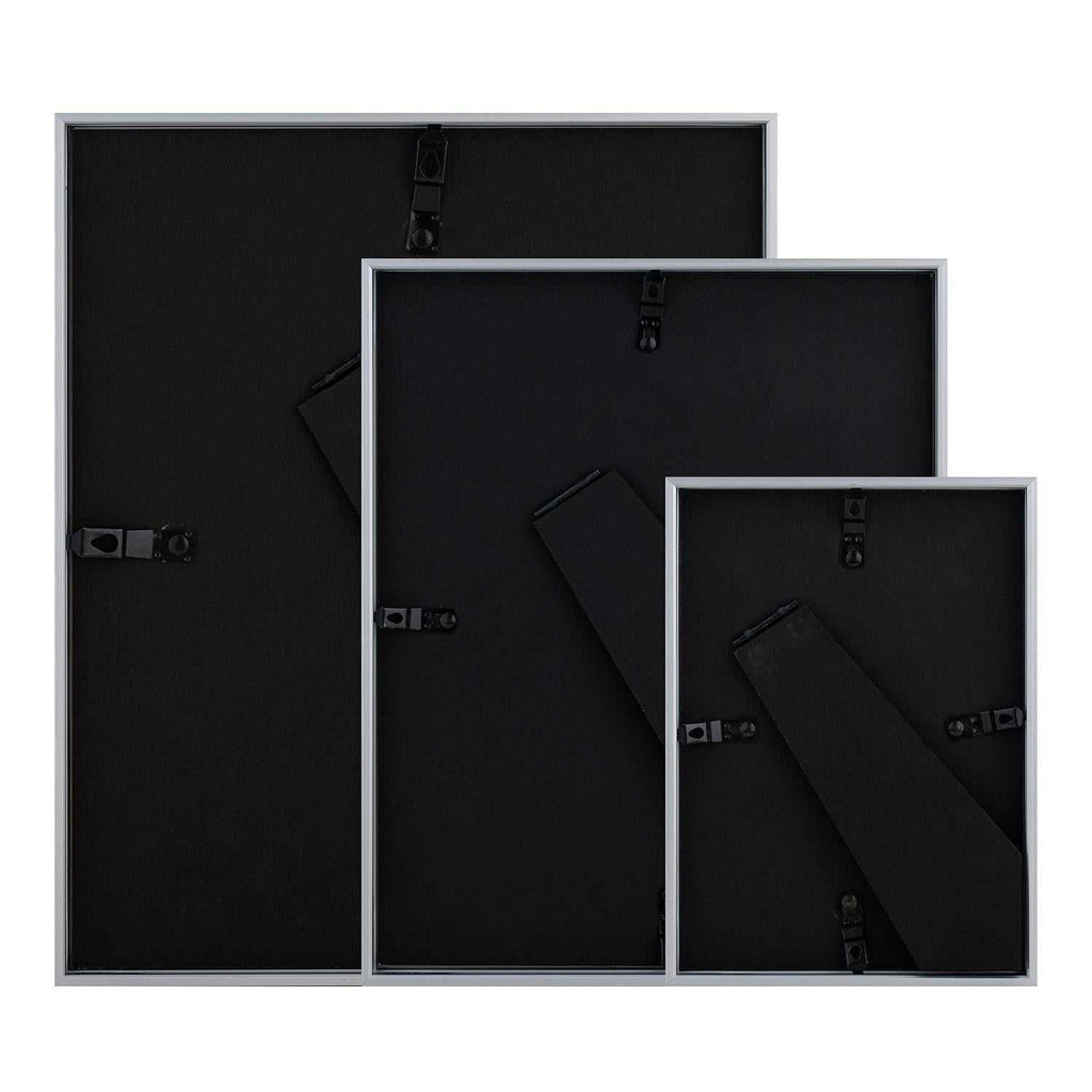 Sensio Home 3 Pack Photo Frame Aluminium Silver Various Sizes - SENSIO HOME