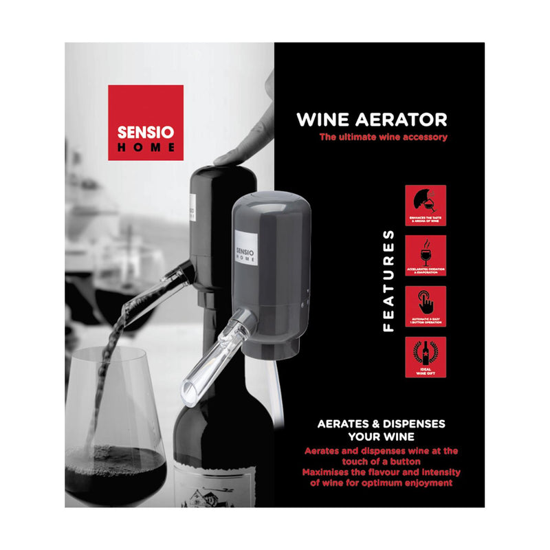 Sensio Home Ultimate Wine Aerator Pourer Automatic Electric Operation
