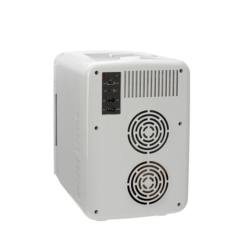 Sensio Home 10L Mini Fridge Cooler &amp; Warmer | AC+DC Power - 12v, UK &amp; EU Plug (Silver) - SENSIO HOME