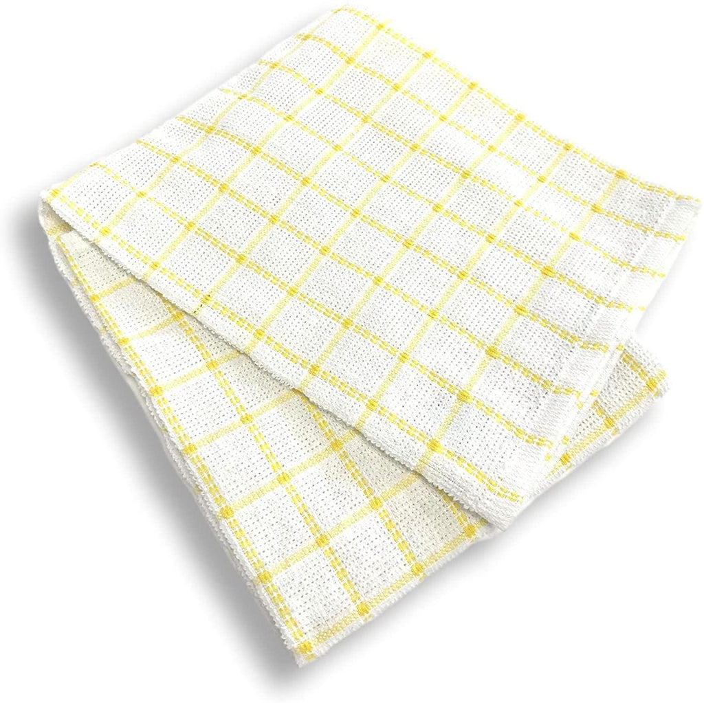 Sensio Home 100% Natural Cotton Terry Tea Towels | Soft Vintage Kitchen 5 Pack | Large 45 x 65cm | Multicoloured